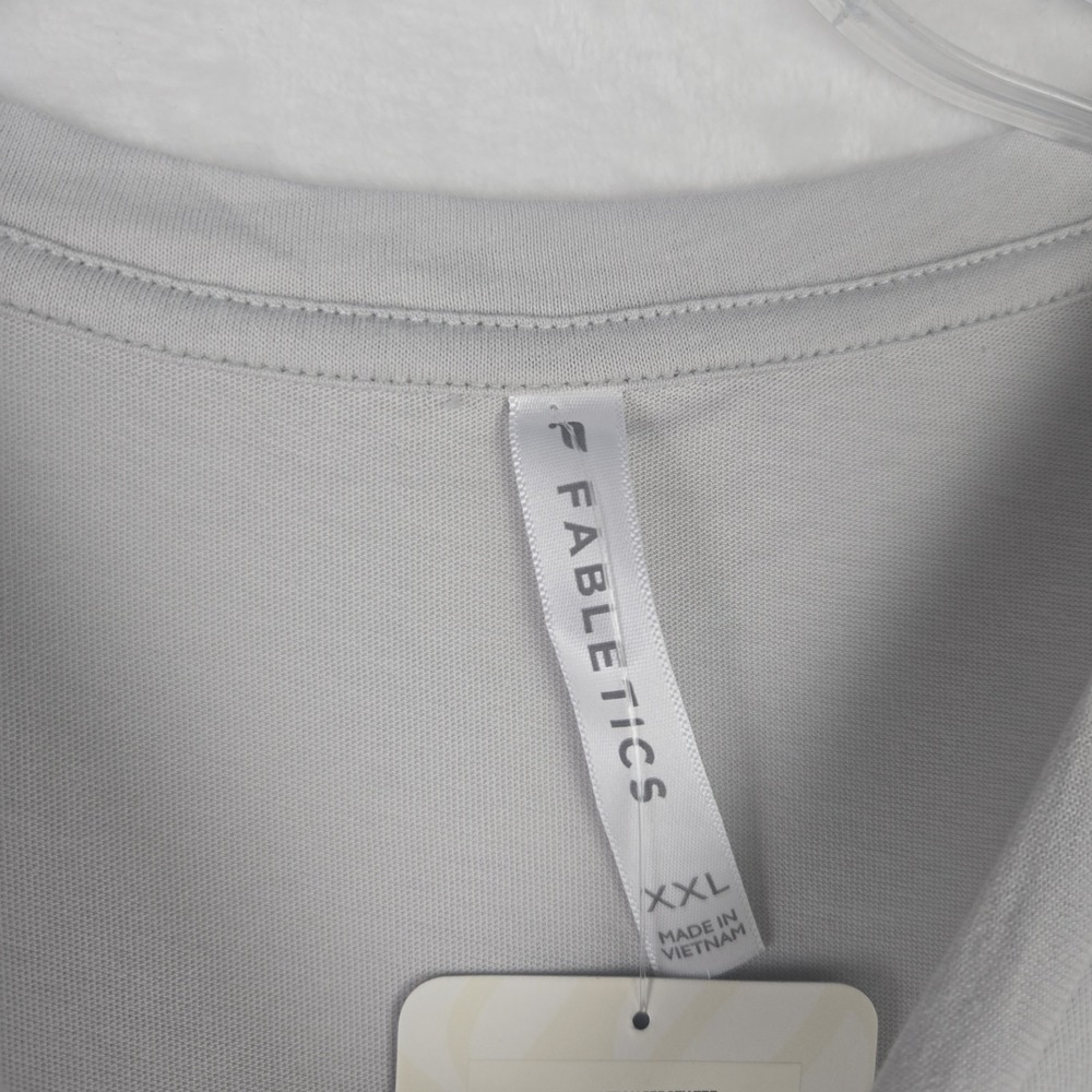 NWT Fabletic's Women's 100% Cotton Jersey Tee XXL Mineral Gray Cosmic Shower - Picture 4 of 8